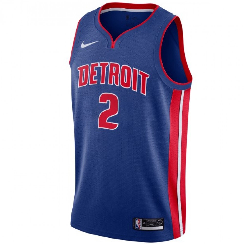 Men's Detroit Pistons Cade Cunningham #2 Blue 2021 Swingman Jersey - Icon Edition-Pro Kit Vault | Brand New 26/27 Sports Jerseys